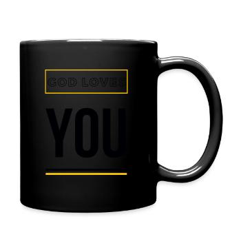 God Loves You - Mug uni - noir - Droite