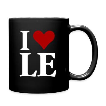 I love Leoben (white) - Full Colour Mug - black - Right
