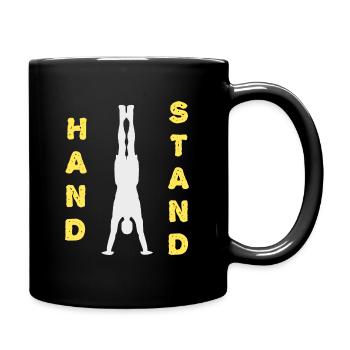Handstand Balance : Calisthenics - Tasse einfarbig - Schwarz - Rechts