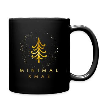 Minimalist Christmas - Full Colour Mug - black - Right
