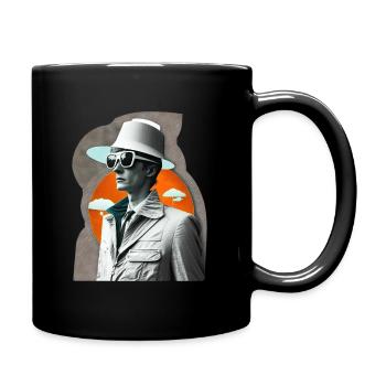 Retro Flash No46 - Tasse einfarbig - Schwarz - Rechts