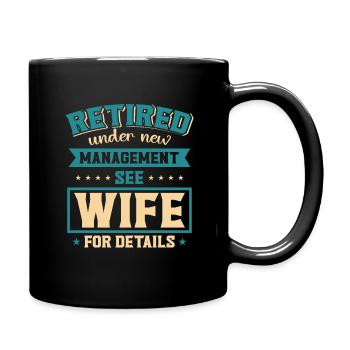 Rentner Rente Ruhestand Humor Geschenkidee Opa - Tasse einfarbig - Schwarz - Rechts