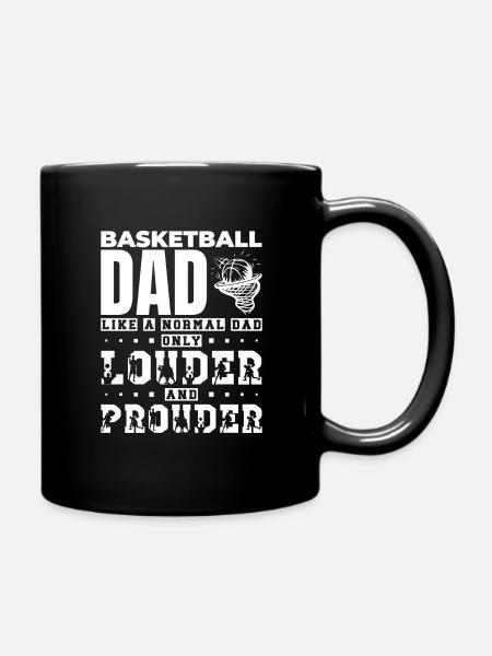 Basketbal Papa Papa Papa Cadeau Idee - Mok uni - zwart