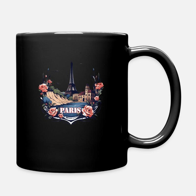 Tee shirt Paris - Mug uni - noir
