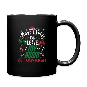 Christmas Gamer Gaming Saying Humor Funny Xmas - Full Colour Mug - black - Right
