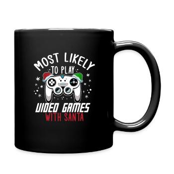 Noël Gamer Gaming Dire Humour Drôle Noël - Mug uni - noir - Droite