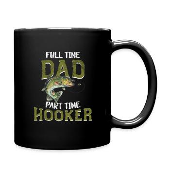 Pêcheur Papa Papa Pêche Pêche Dire Humour - Mug uni - noir - Droite
