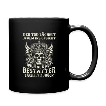 Bestatter Bestattungsfachkraft Geschenkidee Tod - Tasse einfarbig - Schwarz - Rechts