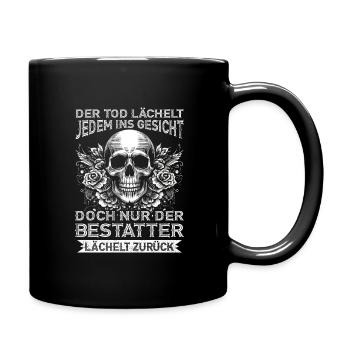 Bestatter Bestattungsfachkraft Geschenkidee Tod - Tasse einfarbig - Schwarz - Rechts