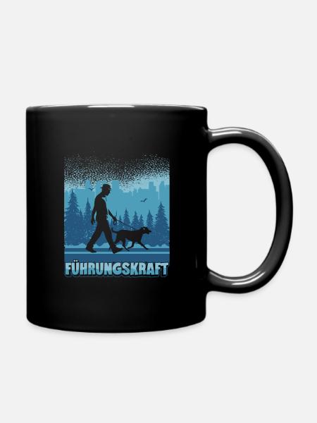 Führungskraft Hund Hundehalter Geschenkidee Lustig - Tasse einfarbig - Schwarz