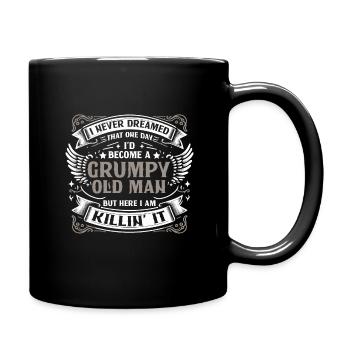 Grand-père Grand-père Humour Drôle Devenir un vieil homme - Mug uni - noir - Droite