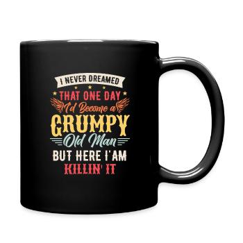 Grand-père grand-père à la retraite Devenez un vieil homme - Mug uni - noir - Droite