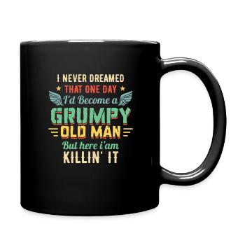Idée de cadeau grand-père grand-père Devenez un vieil homme - Mug uni - noir - Droite