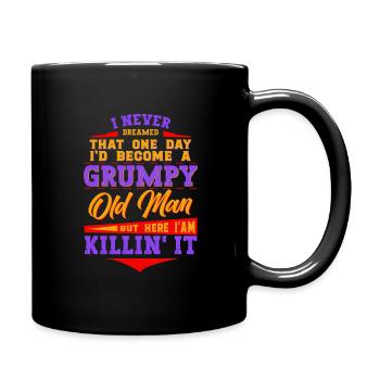 Opa Großvater Rentner Become A Grumpy Old Man But - Tasse einfarbig - Schwarz - Rechts
