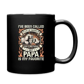 Papa Vater Sohn Geschenkidee Called A Lot Of Names - Tasse einfarbig - Schwarz - Rechts
