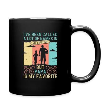 Papa Vater Sohn Geschenkidee Called A Lot Of Names - Tasse einfarbig - Schwarz - Rechts