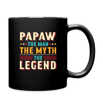 Papa Grand-père Idée Cadeau Papaw Dire Humour Père - Mug uni - noir - Droite