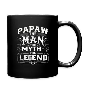 Papa Grand-père Idée Cadeau Papaw Dire Humour Père - Mug uni - noir - Droite