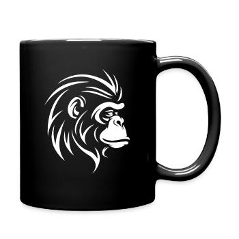 Singe - Mug uni - noir - Droite