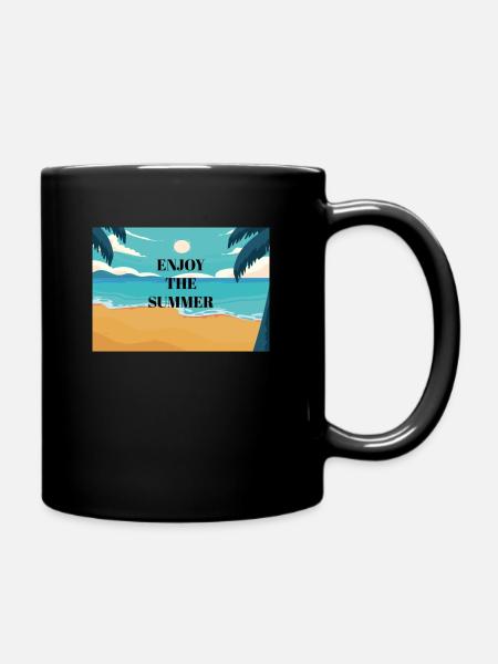 Enjoy The Summer - Full Colour Mug - black