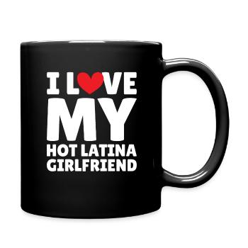 Paare Liebe Herz Freund Geschenkidee Beziehung - Tasse einfarbig - Schwarz - Rechts