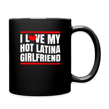 Paare Liebe Herz Freund Geschenkidee Beziehung - Tasse einfarbig - Schwarz - Rechts