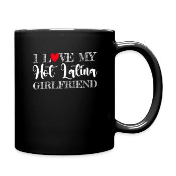 Paare Liebe Herz Freund Geschenkidee Beziehung - Tasse einfarbig - Schwarz - Rechts
