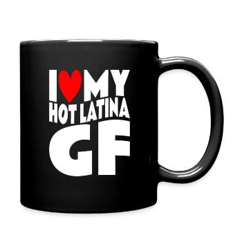Paare Liebe Herz Freund Geschenkidee Beziehung - Tasse einfarbig - Schwarz - Rechts