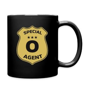 Special Agent O - Tasse einfarbig - Schwarz - Rechts