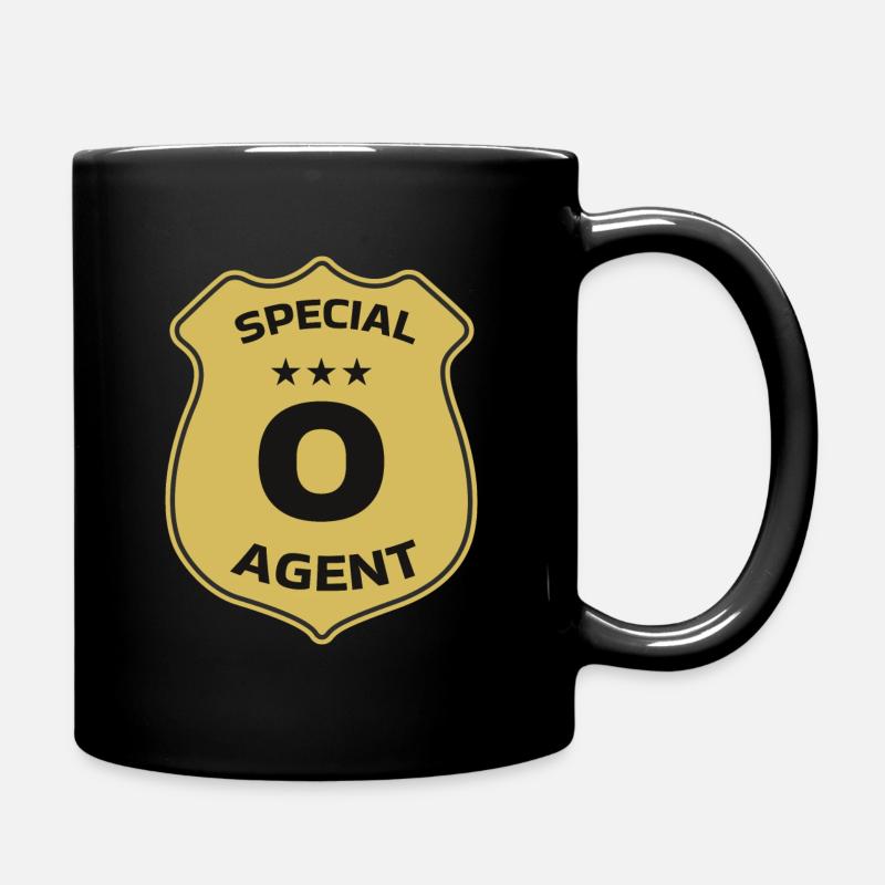 Special Agent O - Tasse einfarbig - Schwarz