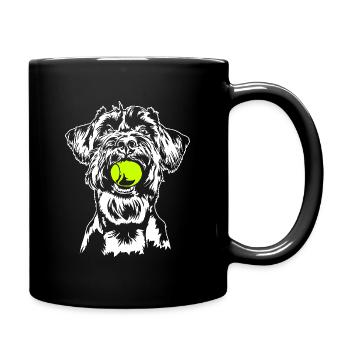 Schnauzer géant Schnauzer chien chien Wilsigns - Mug uni - noir - Droite