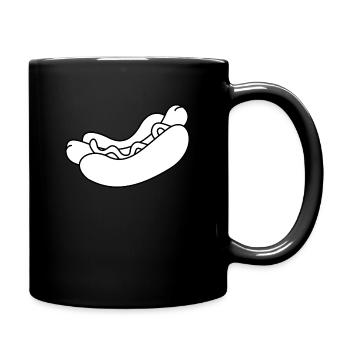 saucisses hot dog hot dog fastfood10 fast-food - Mug uni - noir - Droite