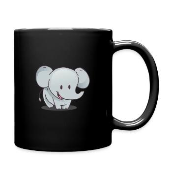 elephant - Full Colour Mug - black - Right