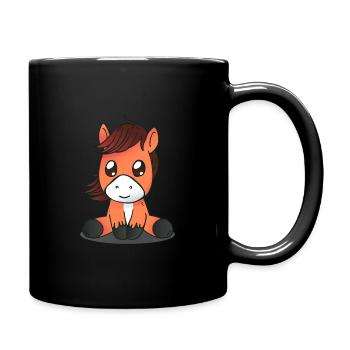 Pony - Tasse einfarbig - Schwarz - Rechts