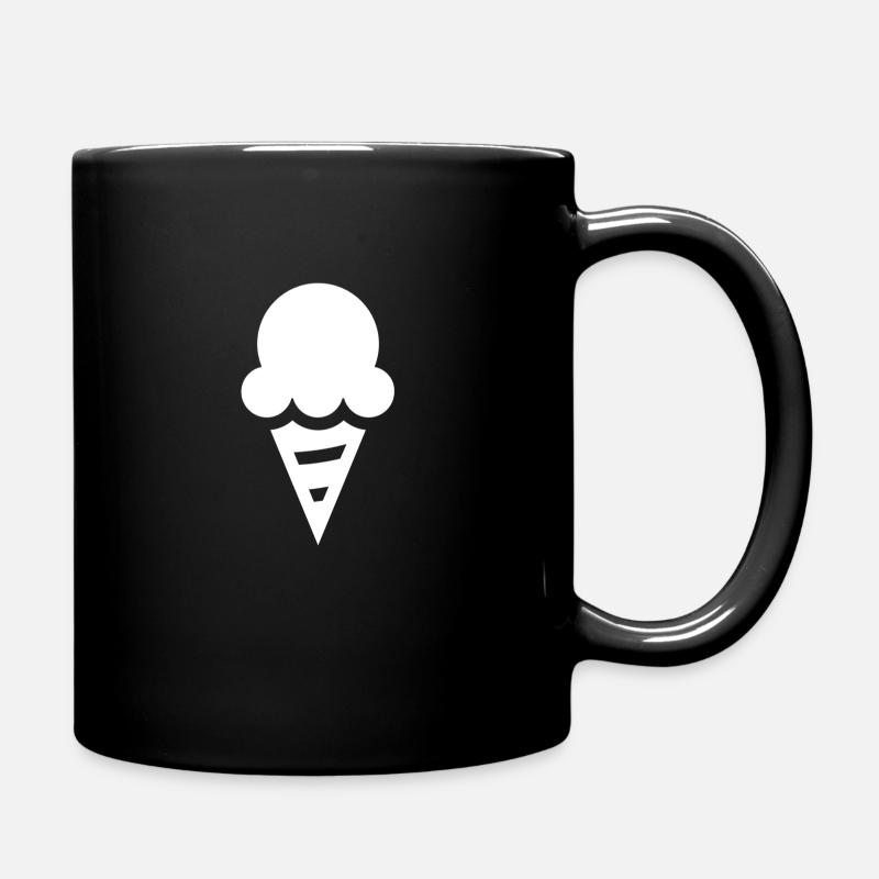 Eis - Tasse einfarbig - Schwarz