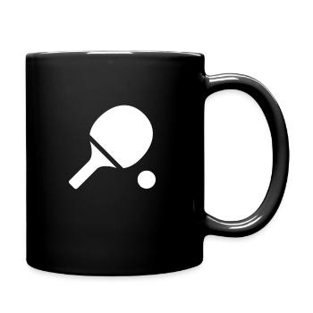 Table tennis racket - Full Colour Mug - black - Right