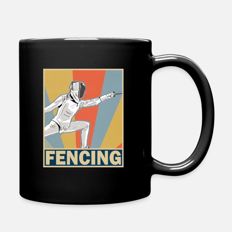 Fechten - Tasse einfarbig - Schwarz