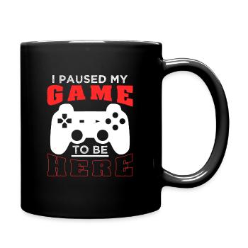 Gamer nerd gaming nerdy Geschenk - Tasse einfarbig - Schwarz - Rechts