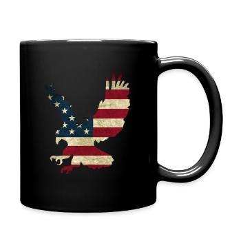 Bald eagle - Full Colour Mug - black - Right