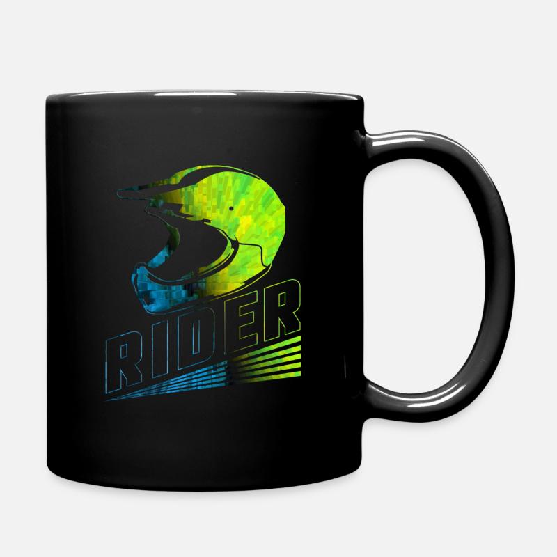Motocross - Full Colour Mug - black