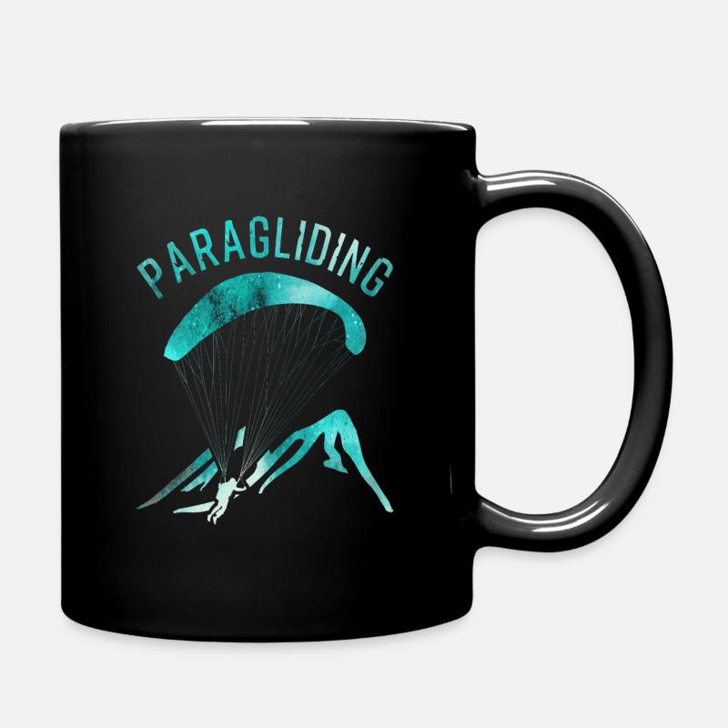 Paragliding - Tasse einfarbig - Schwarz