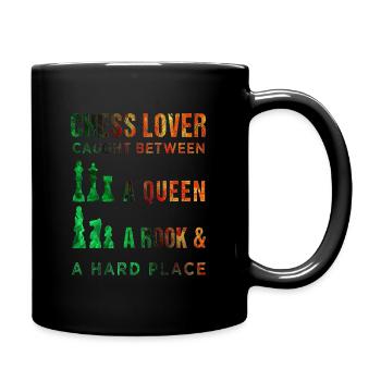 Schach - Tasse einfarbig - Schwarz - Rechts