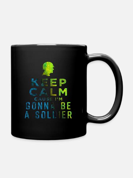 Soldat - Tasse einfarbig - Schwarz