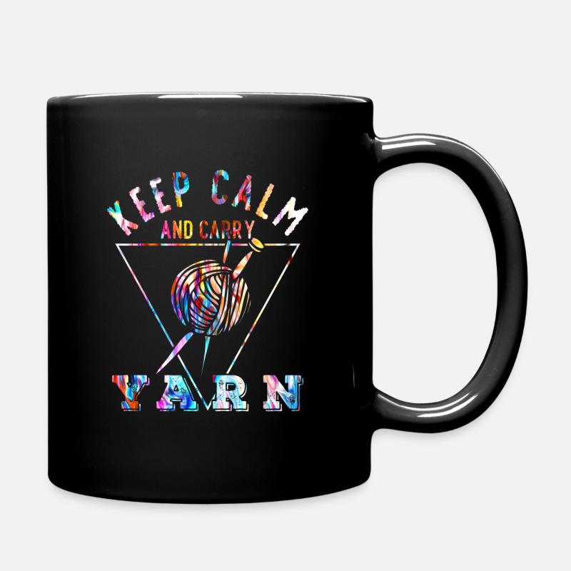 Stricken - Tasse einfarbig - Schwarz