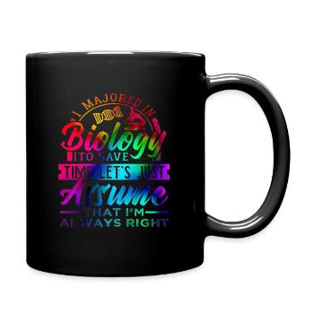 Biology - Full Colour Mug - black - Right