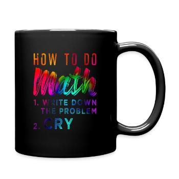 Mathematics - Full Colour Mug - black - Right