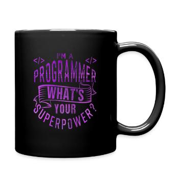 Programmierer - Tasse einfarbig - Schwarz - Rechts