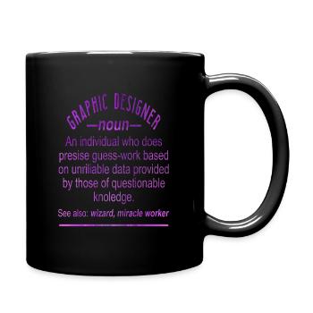Designers - Full Colour Mug - black - Right