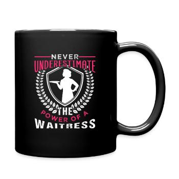 Waitress - Full Colour Mug - black - Right