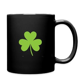 kleeblatt - Tasse einfarbig - Schwarz - Rechts